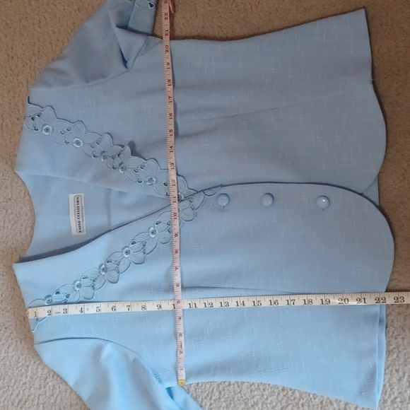 Pablo Collection Blue Skirt Suit - Picture 6 of 17